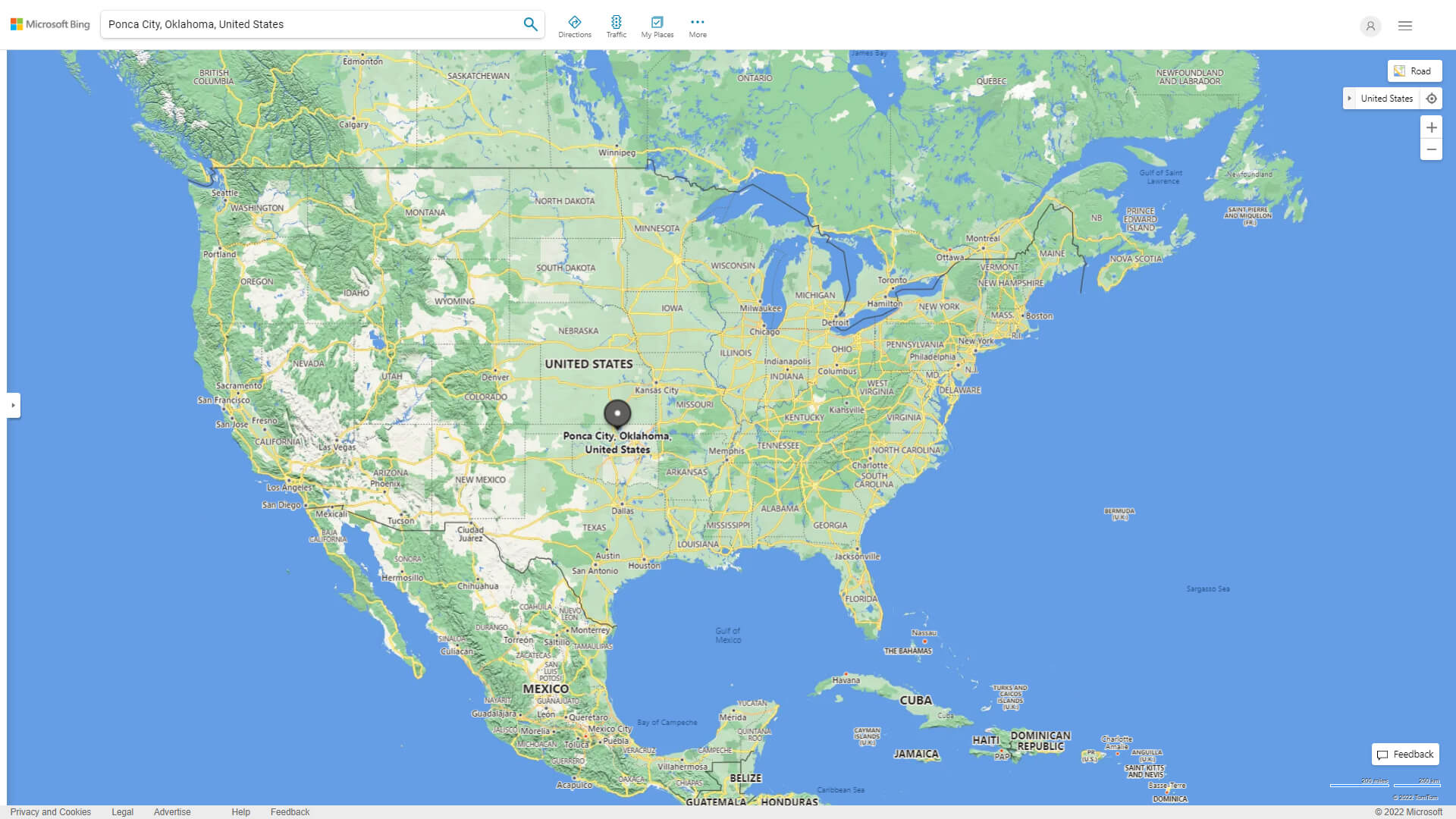 Where is Ponca City in the US